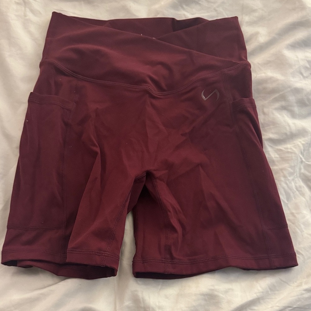 Women's Burgundy Shorts